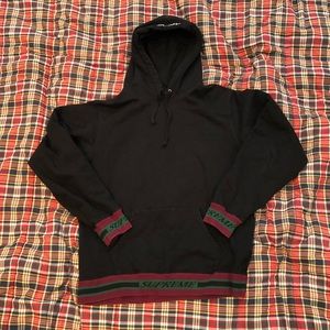 Supreme Striped Rib Hoodie